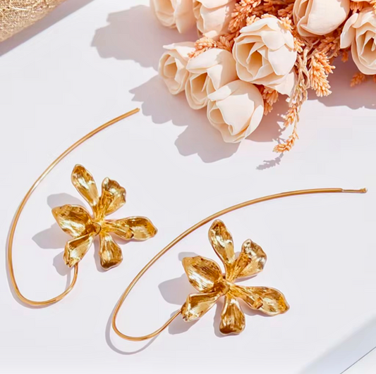 Floral Hook Earring