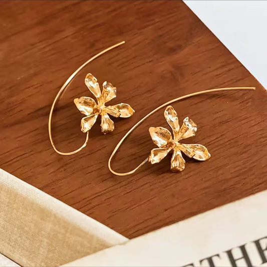 Floral Hook Earring